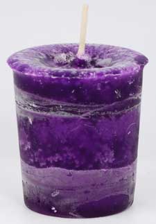 Healing Herbal votive - purple