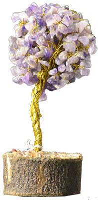 Amethyst gemstone tree